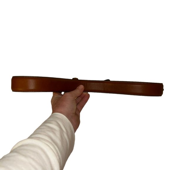 noona Leather etched silver buckle western high quality belt 34 - Picture 9 of 9